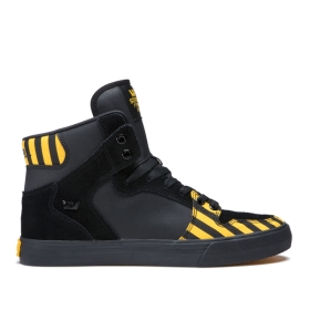 Supra VAIDER Høye Sneakers Dame Svart/Svart | NO-17484